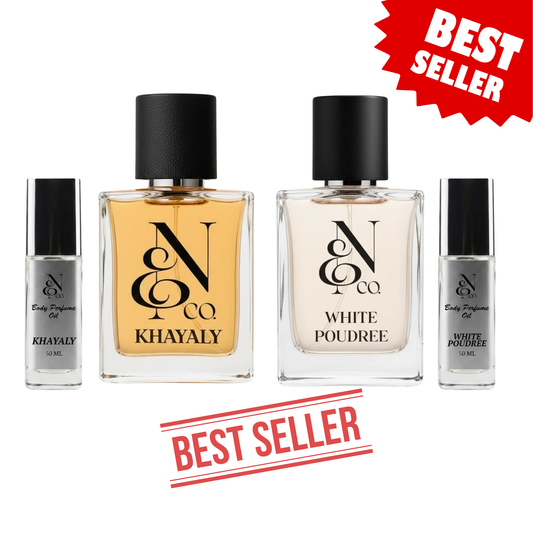 White Poudree + Khayaly + Body perfume Oil